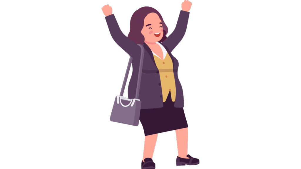 Middle-aged woman celebrating with joy and confidence, symbolizing empowerment and collective renewal. The Social Leadership Coach